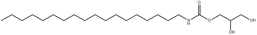 2,3-dihydroxypropyl octadecylcarbamate Structure