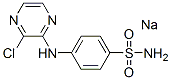 sodium N-(3-chloropyrazinyl)sulphanilamidate Struktur