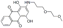 1,4-dihydroxy-2-[[3-(2-methoxyethoxy)propyl]amino]anthraquinone 结构式