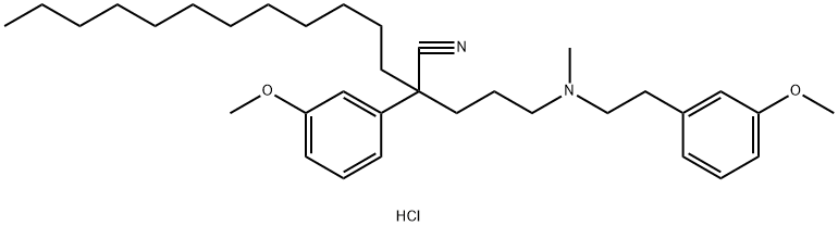 [4-cyano-4-(3-methoxyphenyl)hexadec-1-yl](5-methoxyphenethyl)methylammonium chloride 结构式