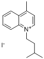 N-异戊基-4-甲基喹啉碘盐 结构式