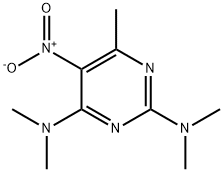 6,N2,N2,N4,N4-PENTAMETHYL-5-NITRO-PYRIMIDINE-2,4-DIYLDIAMINE 结构式