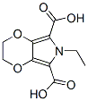 6H-1,4-Dioxino[2,3-c]pyrrole-5,7-dicarboxylic  acid,  6-ethyl-2,3-dihydro- Structure