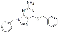 9-benzyl-6-benzylsulfanyl-purin-2-amine 结构式