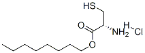 (R)-2-アミノ-3-メルカプトプロピオン酸オクチル・塩酸塩 化学構造式