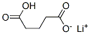 ペンタン二酸水素1-リチウム 化学構造式