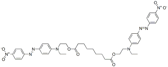 bis[2-[ethyl[4-[(4-nitrophenyl)azo]phenyl]amino]ethyl] azelate 结构式