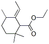 6-エチリデン-2,2,5-トリメチルシクロヘキサンカルボン酸エチル 化学構造式