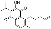 3-Hydroxy-6-methyl-2-(1-methylethyl)-5-(4-methyl-4-pentenyl)-1,4-naphthalenedione 结构式