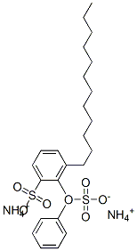 dodecyl(sulphophenoxy)benzenesulphonic acid, ammonium salt 结构式