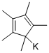 POTASSIUM PENTAMETHYLCYCLOPENTADIENIDE Struktur