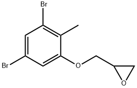 [(3,5-dibromo-2-methylphenoxy)methyl]oxirane 结构式