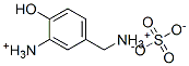 [(3-ammonio-4-hydroxyphenyl)methyl]ammonium sulphate Struktur