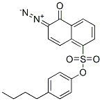 4-butylphenyl 6-diazo-5,6-dihydro-5-oxonaphthalene-1-sulphonate 结构式