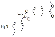 4-(3-アミノ-4-メチルフェニルスルホニルオキシ)安息香酸メチル 化学構造式