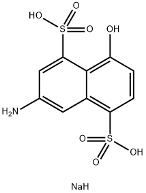 3-amino-8-hydroxynaphthalene-1,5-disulphonic acid, sodium salt Structure