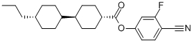 TRANS,TRANS-4-CYANO-3-FLUOROPHENYL-4''-PROPYL-BICYCLOHEXYL-4-CARBOXYLATE Struktur