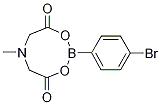 2-(4-ブロモフェニル)-6-メチル-1,3,6,2-ジオキサザボロカン-4,8-ジオン 化学構造式