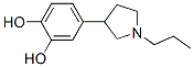 3-(3,4-dihydroxyphenyl)-1-n-propylpyrrolidine Struktur