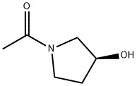 (S)-1-アセチル-3-ピロリジノール 化学構造式