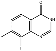 8-iodo-7-methylquinazolin-4(3H)-one Struktur