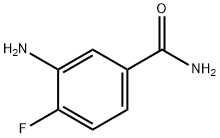 3-アミノ-4-フルオロベンズアミド 化学構造式