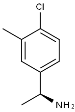 (AS)-4-氯-A,3-二甲基-苯甲胺 结构式