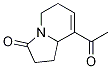 8-acetyl-1,5,6,8a-tetrahydro-3(2H)-Indolizinone Struktur