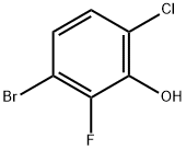 3-BROMO-6-CHLORO-2-FLUOROPHENOL Structure