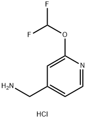 (2-(difluoroMethoxy)pyridin-4-yl)MethanaMine hydrochloride Struktur