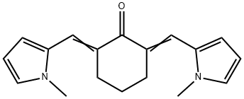 2,6-bis[(1-methyl-1H-pyrrol-2-yl)methylene]cyclohexan-1-one,94386-21-7,结构式