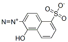 1-ヒドロキシ-5-スルホナトナフタレン-2-ジアゾニウム 化学構造式