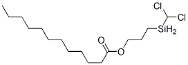 3-(dichloromethylsilyl)propyl laurate Structure