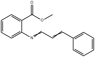 methyl 2-[cinnamylideneamino]benzoate 结构式