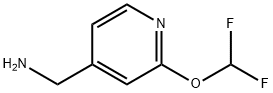 (2-(difluoroMethoxy)pyridin-4-yl)MethanaMine Structure