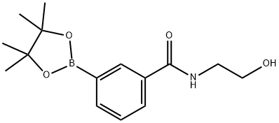 N-[2-HYDROXYETHYL]BENZAMIDE-3-BORONIC ACID, PINACOL ESTER Struktur