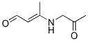2-Butenal, 3-[(2-oxopropyl)amino]-, (E)- (9CI) Structure