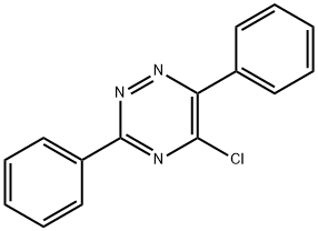 5-クロロ-3,6-ジフェニル-1,2,4-トリアジン 化学構造式