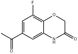 6-乙酰基-8-氟-2H-苯并[B][1,4]恶嗪-3(4H)-酮, 943994-30-7, 结构式