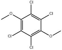 2,3,5,6-テトラクロロ-1,4-ジメトキシベンゼン 化学構造式