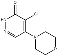 4-氯-5-(4-	吗啉)-3-哒嗪酮 结构式