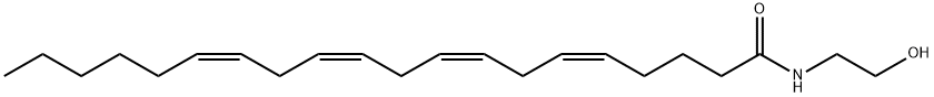 花生四烯酸乙醇胺, 94421-68-8, 结构式