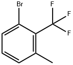 2-溴-6-甲基三氟苯 结构式