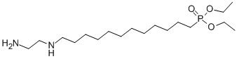 DIETHYL-12-[(AMINOETHYL)AMINO]DODECYLPHOSPHONATE 结构式