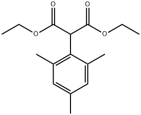 DIETHYL 2,4,6-TRIMETHYLPHENYL MALONATE Structure