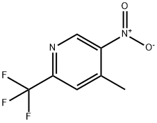 PYRIDINE, 4-METHYL-5-NITRO-2-(TRIFLUOROMETHYL)- Structure