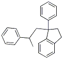 2,3-ジヒドロ-1-フェニル-1-(2-フェニルプロピル)-1H-インデン 化学構造式