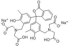 O-クレゾールフタレインコンプレクソン二ナトリウム 化学構造式