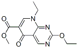 2-エトキシ-8-エチル-5,8-ジヒドロ-5-オキソピリド[2,3-d]ピリミジン-6-カルボン酸メチル 化学構造式