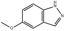 5-メトキシ-1H-インダゾール 化学構造式
